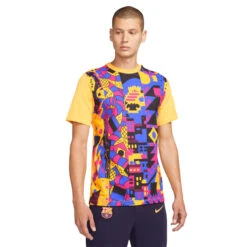 Nike FC Barcelona 21/22 Voice Tee (Yellow/Red/Blue)