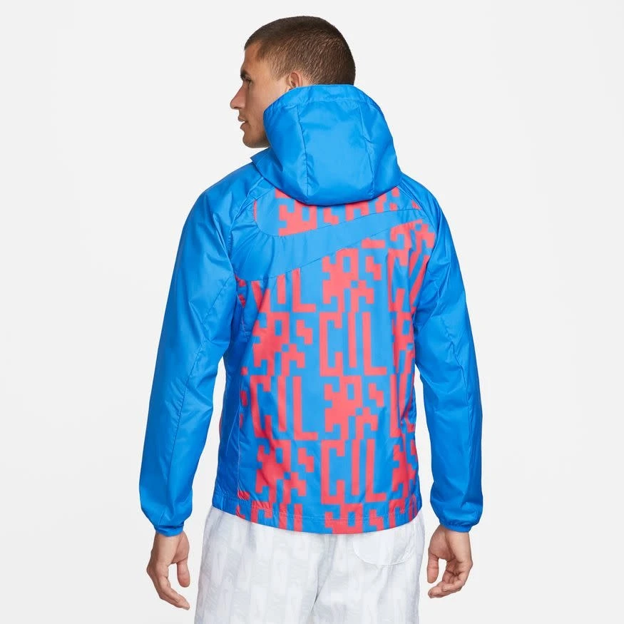 Nike FC Barcelona 22/23 AWF Jacket (Blue/Red) - Image 2