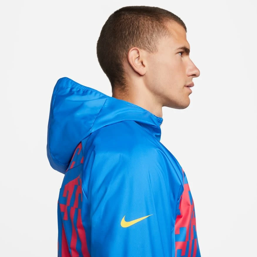 Nike FC Barcelona 22/23 AWF Jacket (Blue/Red) - Image 11