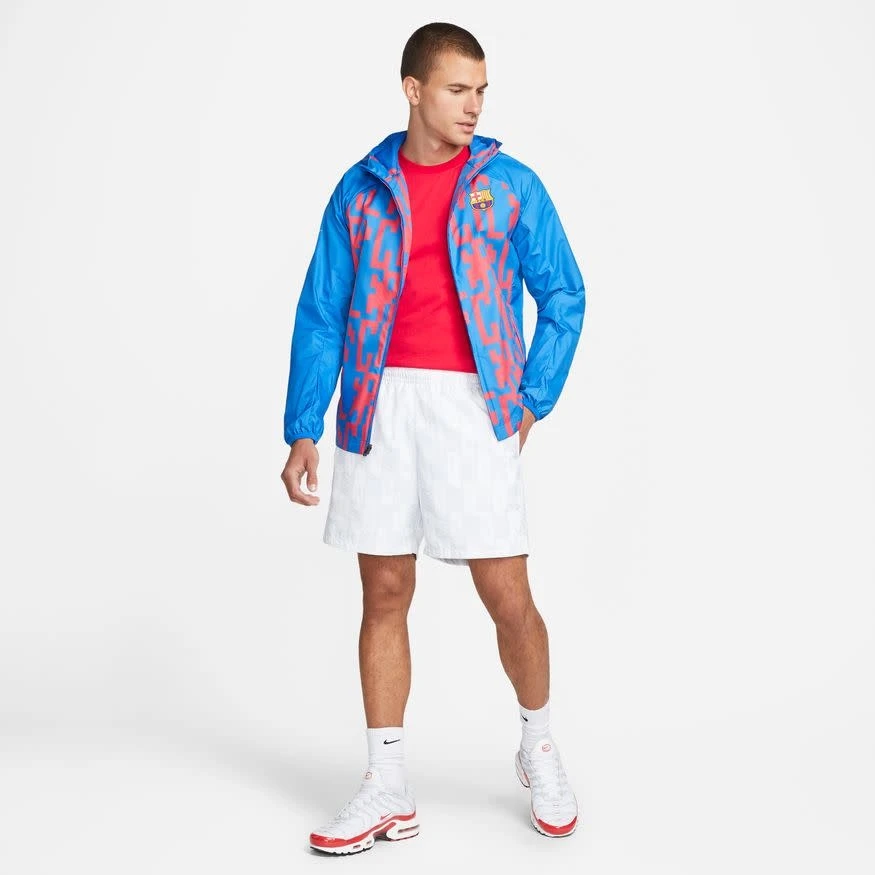 Nike FC Barcelona 22/23 AWF Jacket (Blue/Red) - Image 12