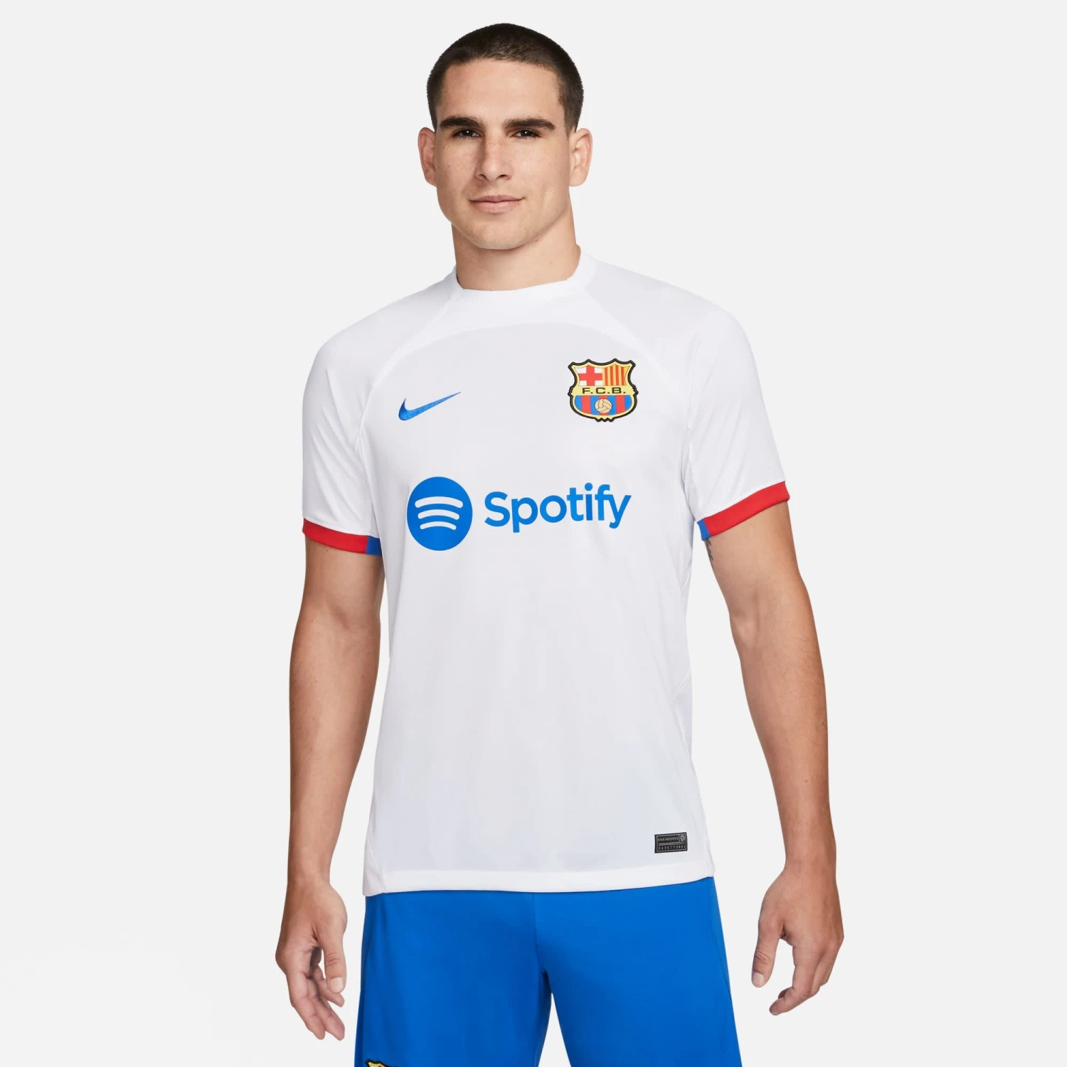 Nike FC Barcelona 23/24 Away Jersey (White) - Image 3