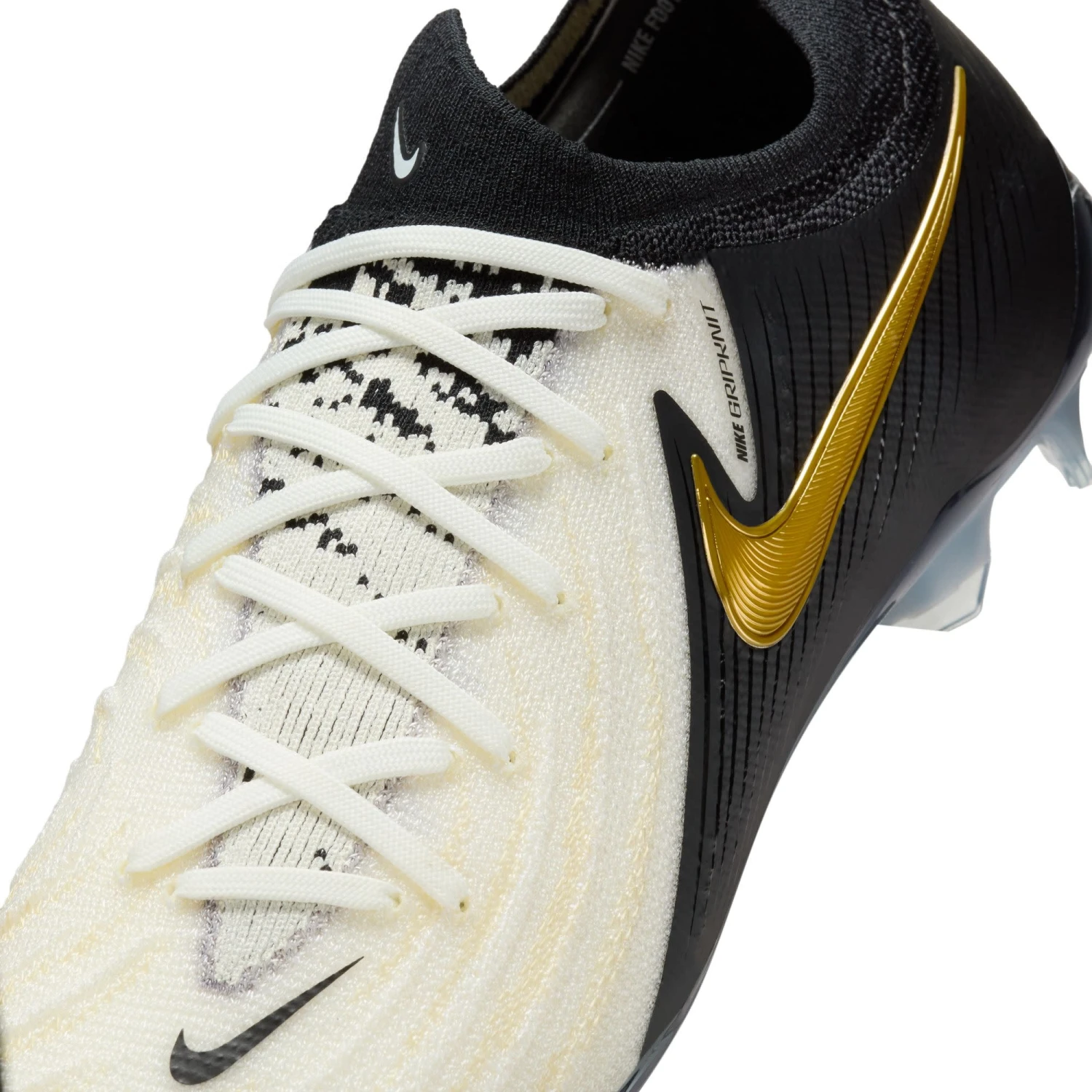 Nike Phantom GX 2 Elite FG (White/Black/Gold) - Image 7