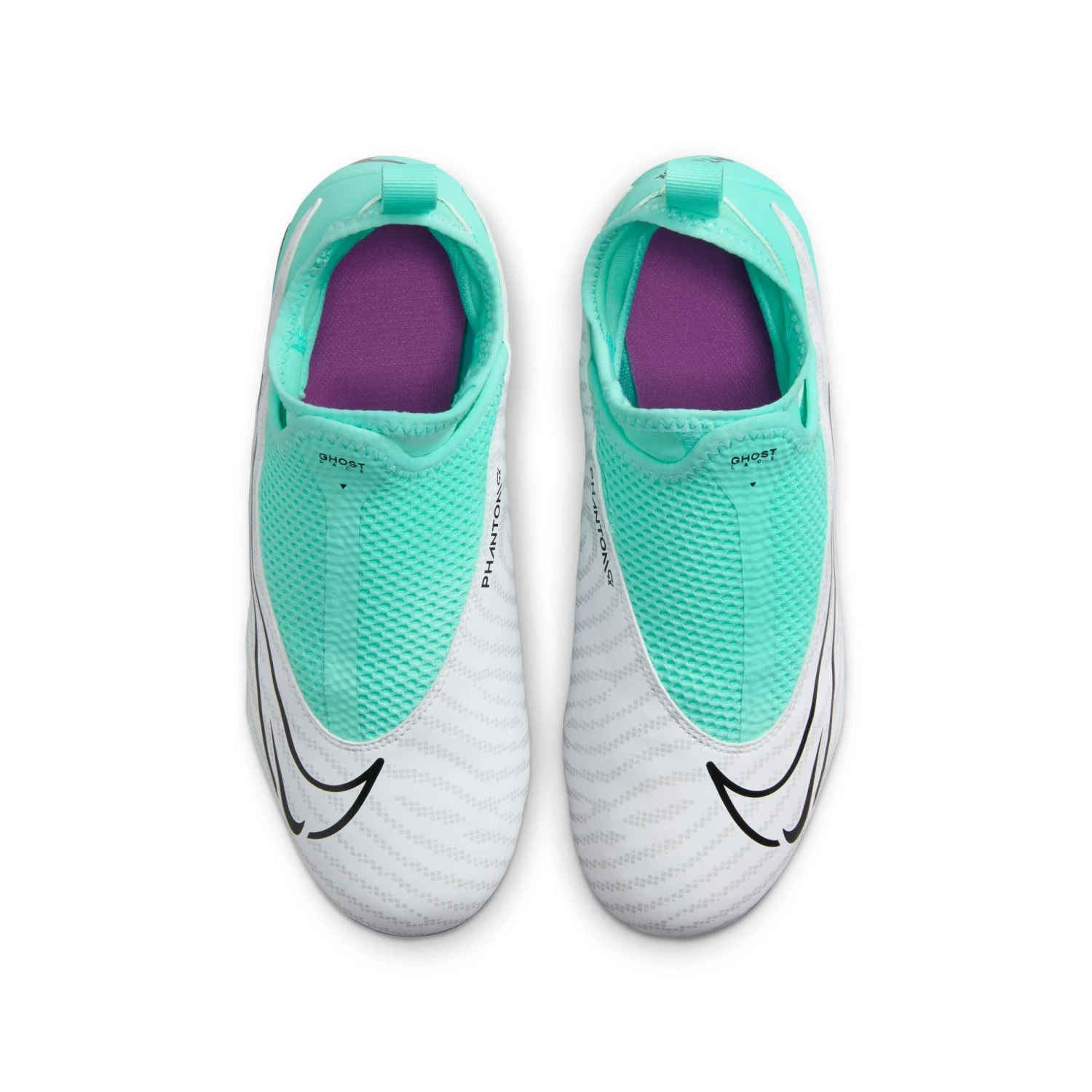 Nike Phantom GX Academy DF FG/MG Jr (White/Teal) - Image 3