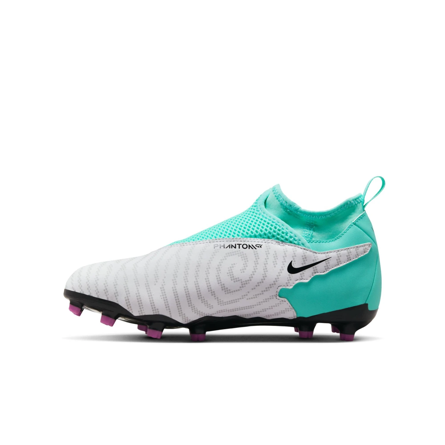 Nike Phantom GX Academy DF FG/MG Jr (White/Teal) - Image 5