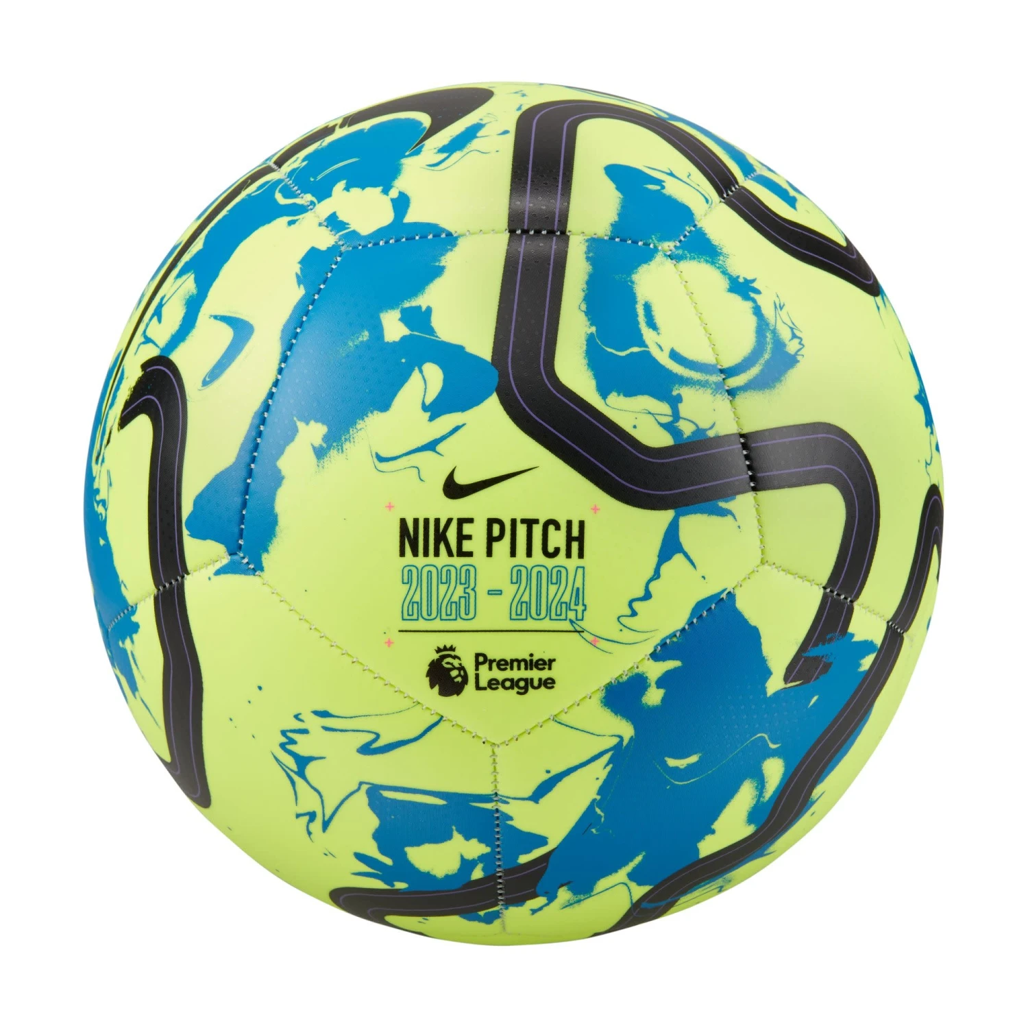Nike Premier League Pitch Ball 23/24 (Volt/Blue) - Image 2