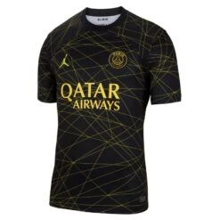 Nike PSG 23/24 Fourth Jersey (Black/Yellow)
