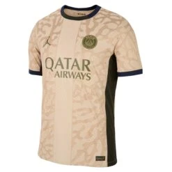 Nike PSG 23/24 Fourth Jersey (Tan/Green)