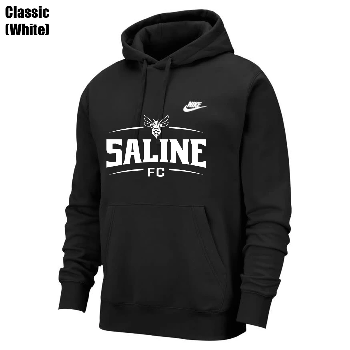 Nike Saline Sportswear Club Fleece Hoodie Youth (Black) - Image 2