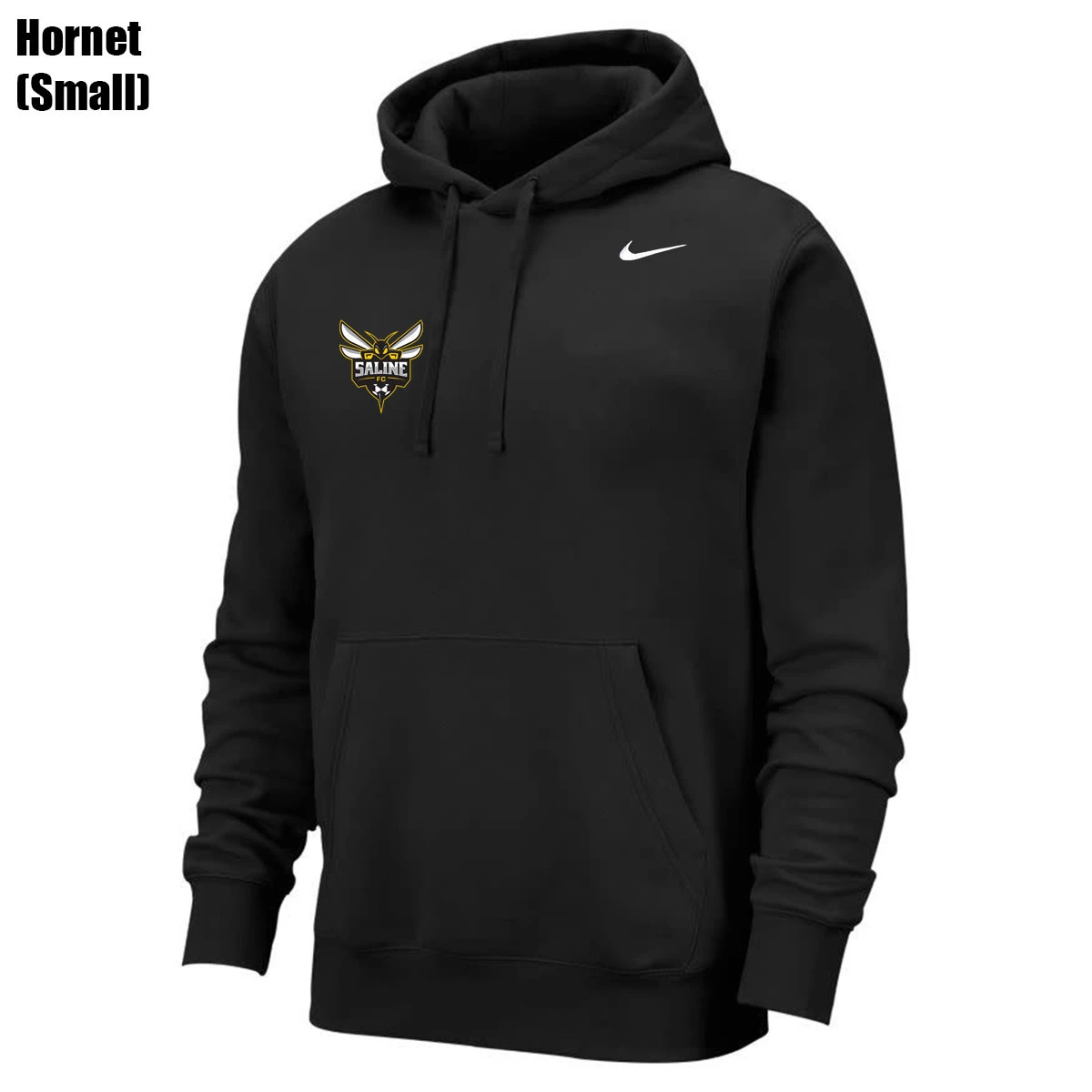 Nike Saline Sportswear Club Fleece Hoodie Youth (Black) - Image 12