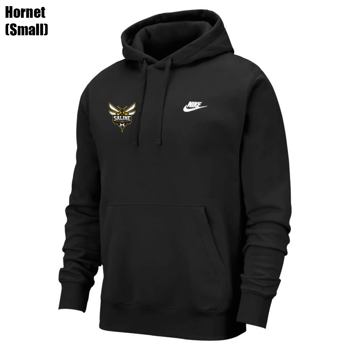 Nike Saline Sportswear Club Fleece Hoodie Youth (Black) - Image 7