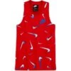 Nike Sportswear French Terry Printed Tank Girls (Red)