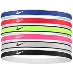 Nike Swoosh Sport Headbands 6Pk Tipped (Multi)