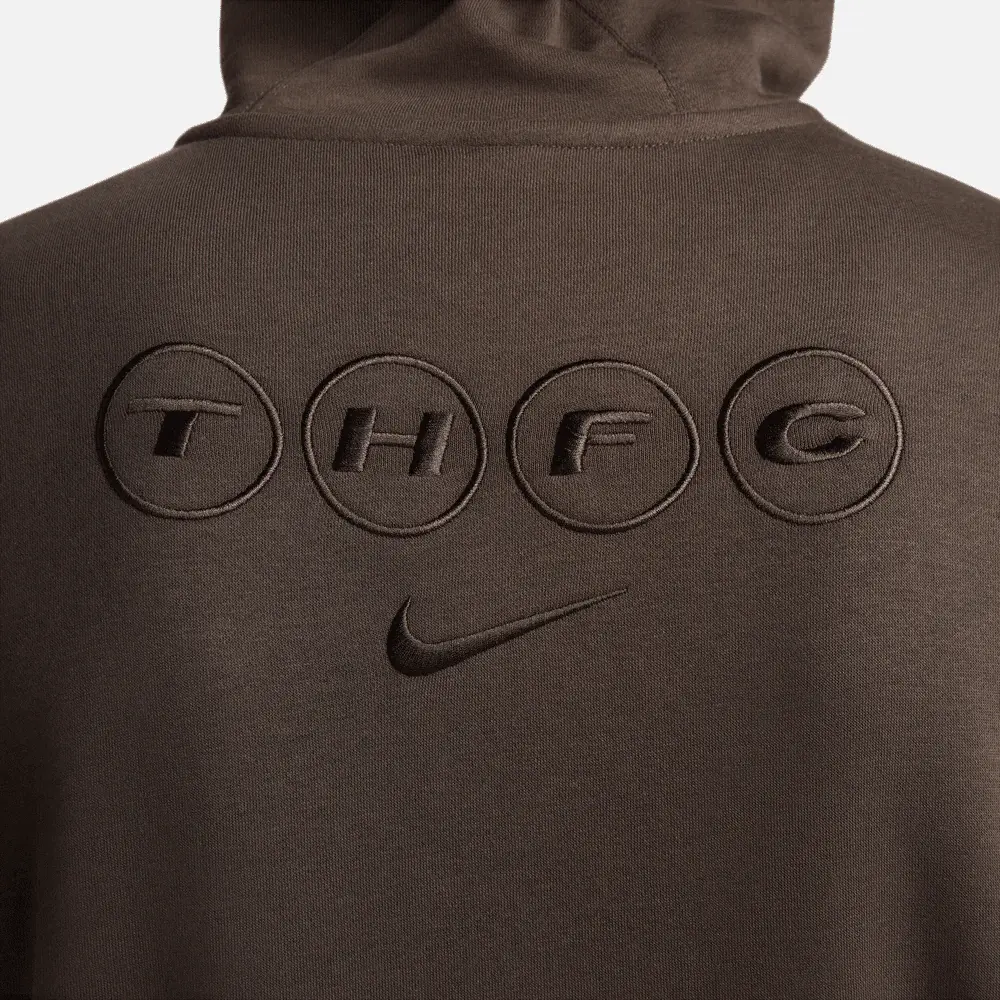 Nike Tottenham 23/24 Club Fleece Pullover Hoodie (Brown) - Image 3