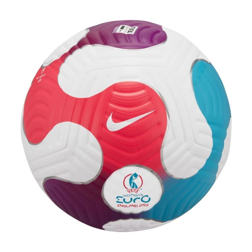 Nike UEFA Women's Euro Flight Official Match Ball 2022 (White/Pink/Blue) - Image 2