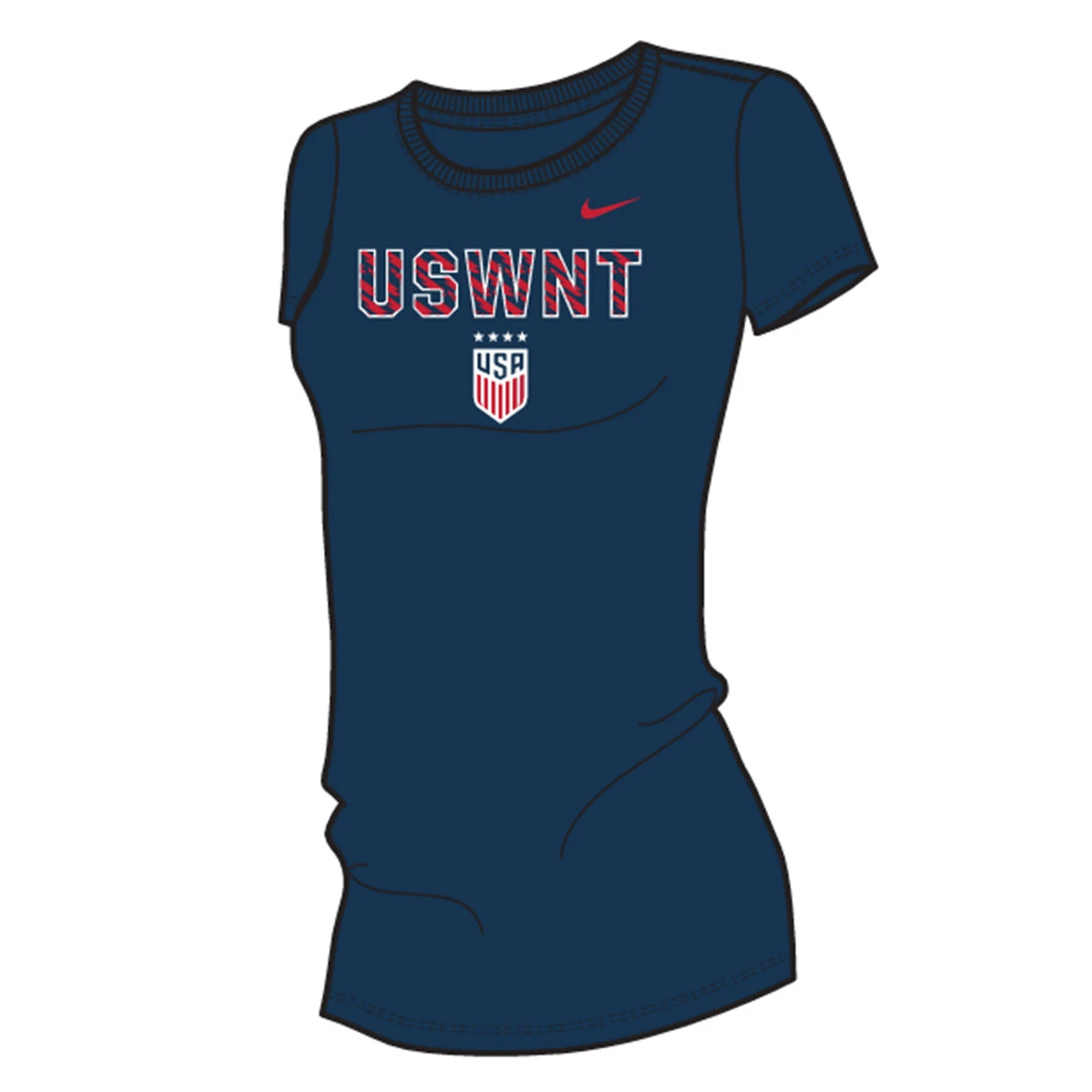 Nike USA 2023 USWNT Core SS Tee Women's (Navy)
