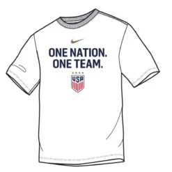 Nike USA 2023 USWNT Core SS Tee Youth (White)