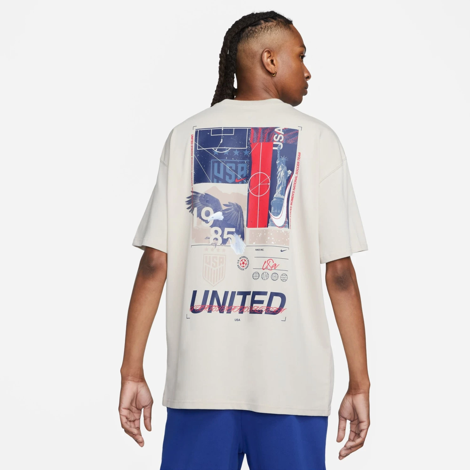 Nike USA 2023 USWNT Original Max90 Tee (Beige) - Image 2