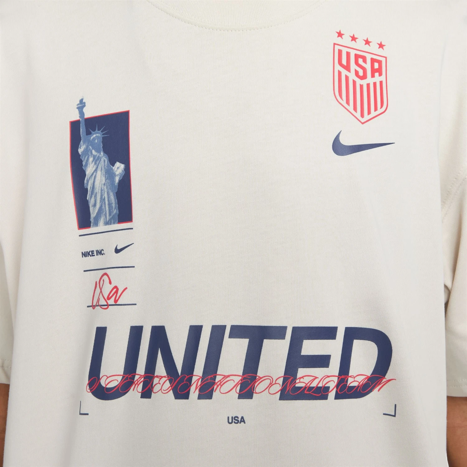Nike USA 2023 USWNT Original Max90 Tee (Beige) - Image 4