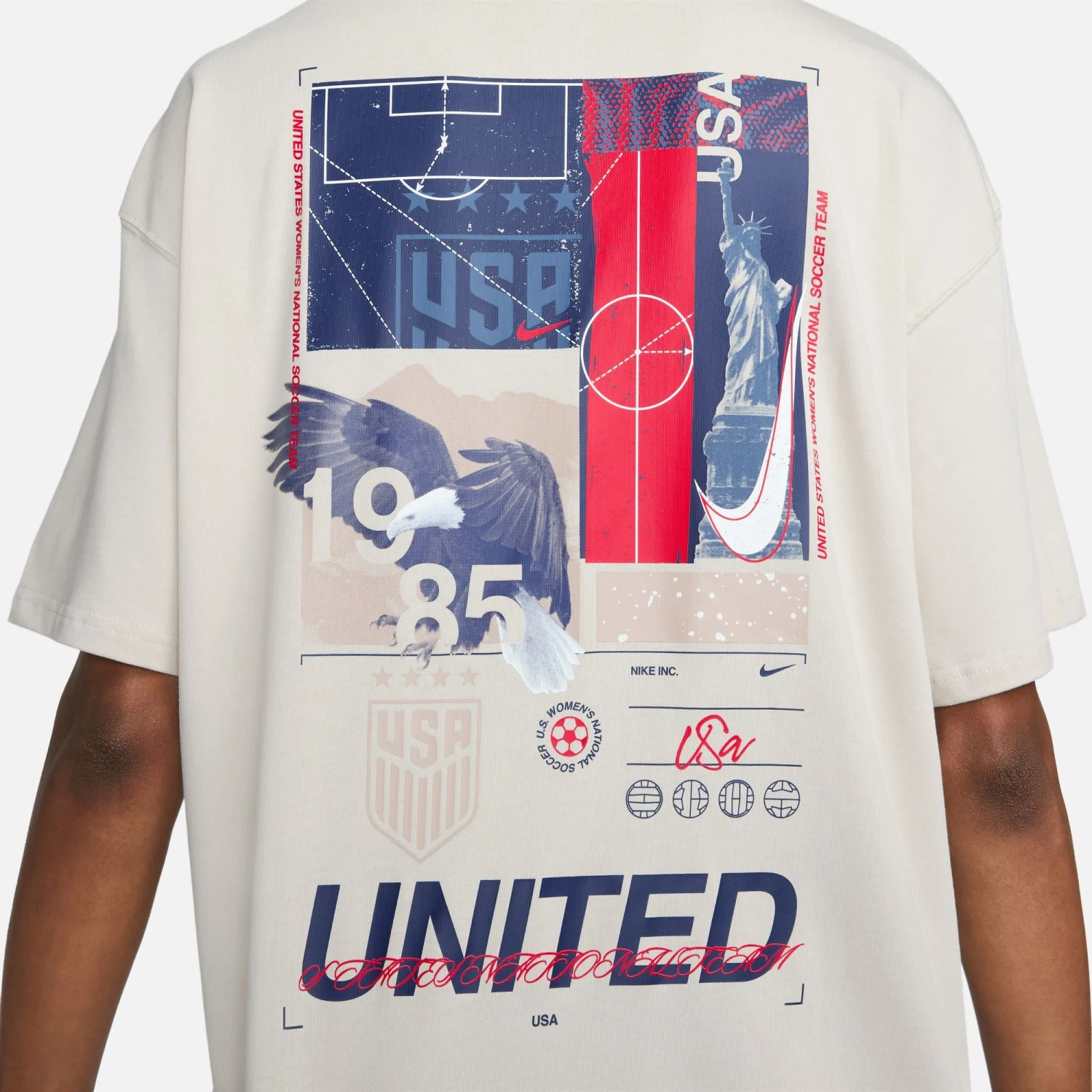 Nike USA 2023 USWNT Original Max90 Tee (Beige) - Image 5