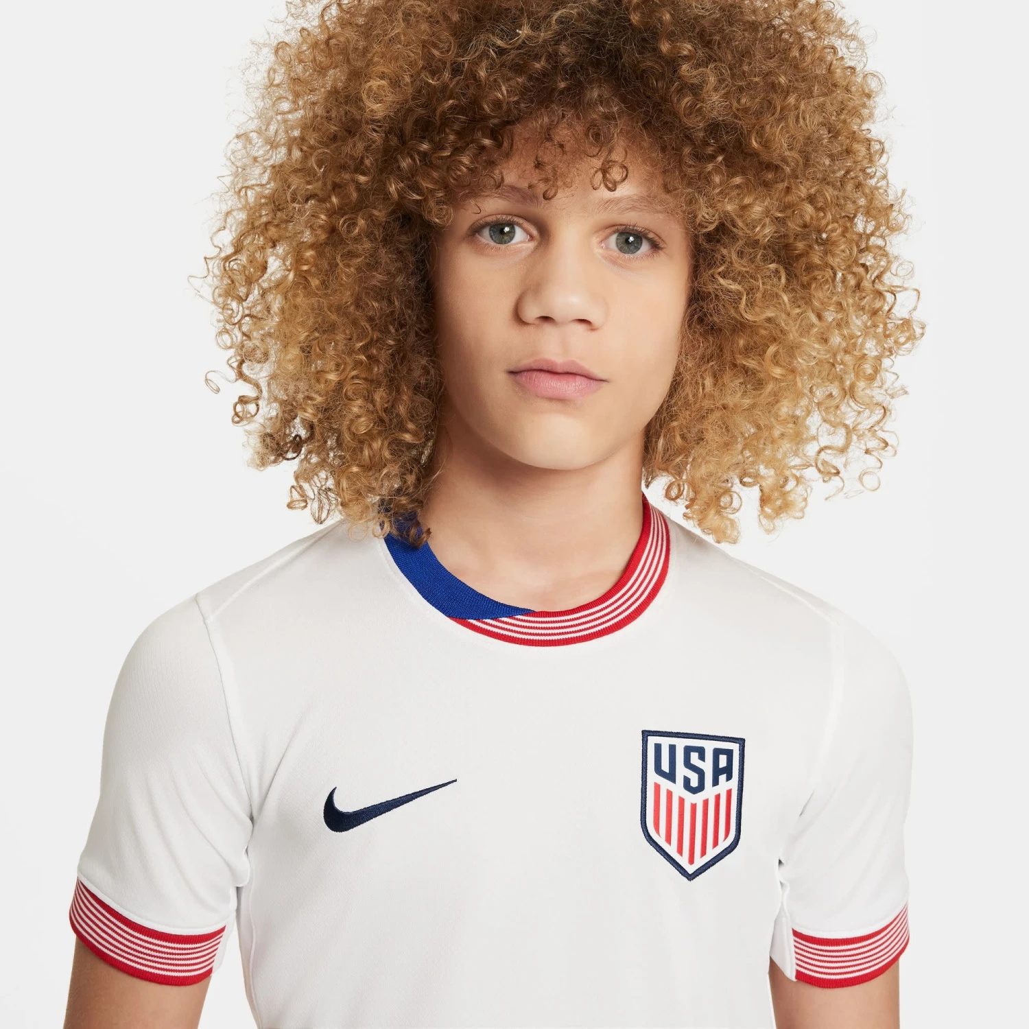Nike USA 2024 USMNT Home Jersey Youth (White) - Image 3