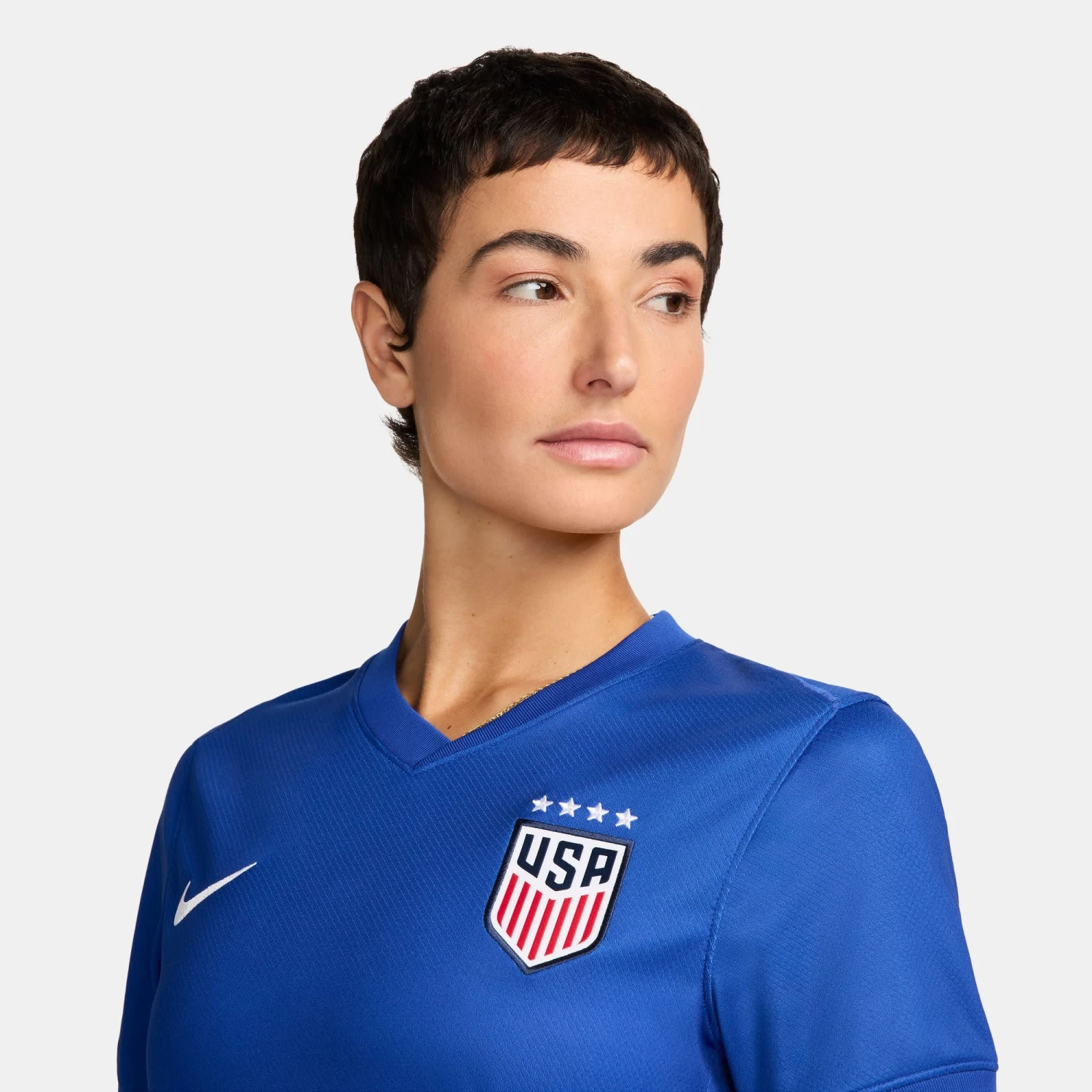 Nike USA 2024 USWNT Away Jersey Women (Blue/Red) - Image 3