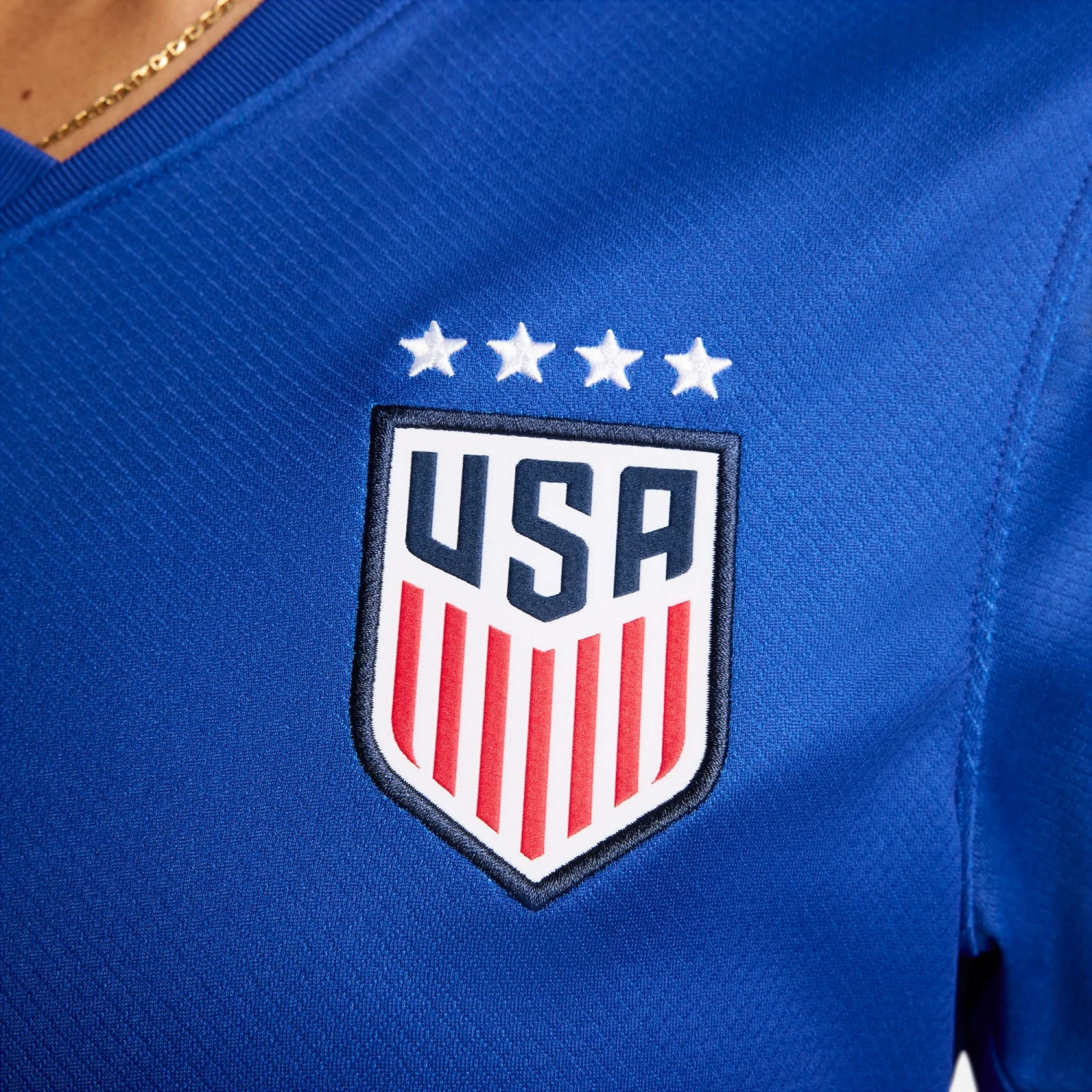 Nike USA 2024 USWNT Away Jersey Women (Blue/Red) - Image 4