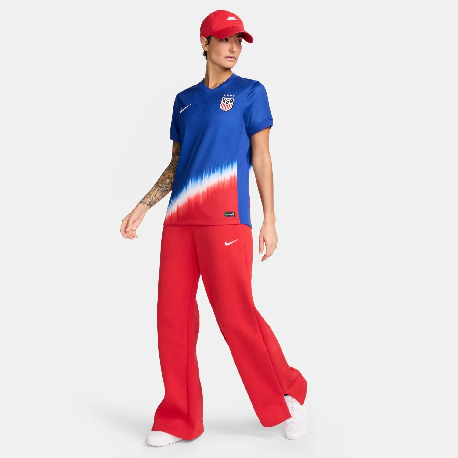 Nike USA 2024 USWNT Away Jersey Women (Blue/Red) - Image 7