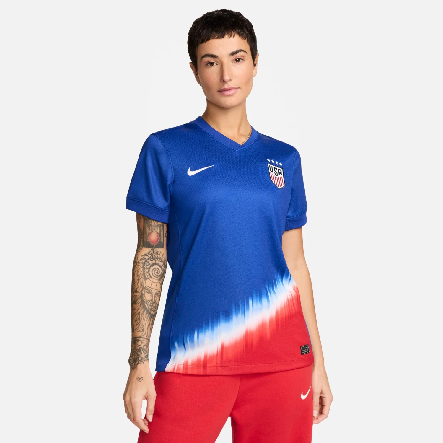 Nike USA 2024 USWNT Away Jersey Women (Blue/Red)