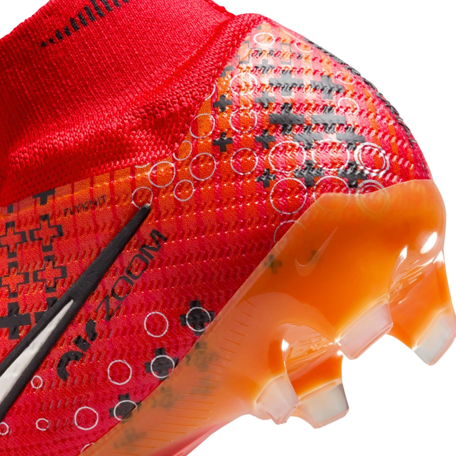 Nike Zoom Mercuiral Superfly 9 Elite MDS FG (Red/Orange) - Image 9