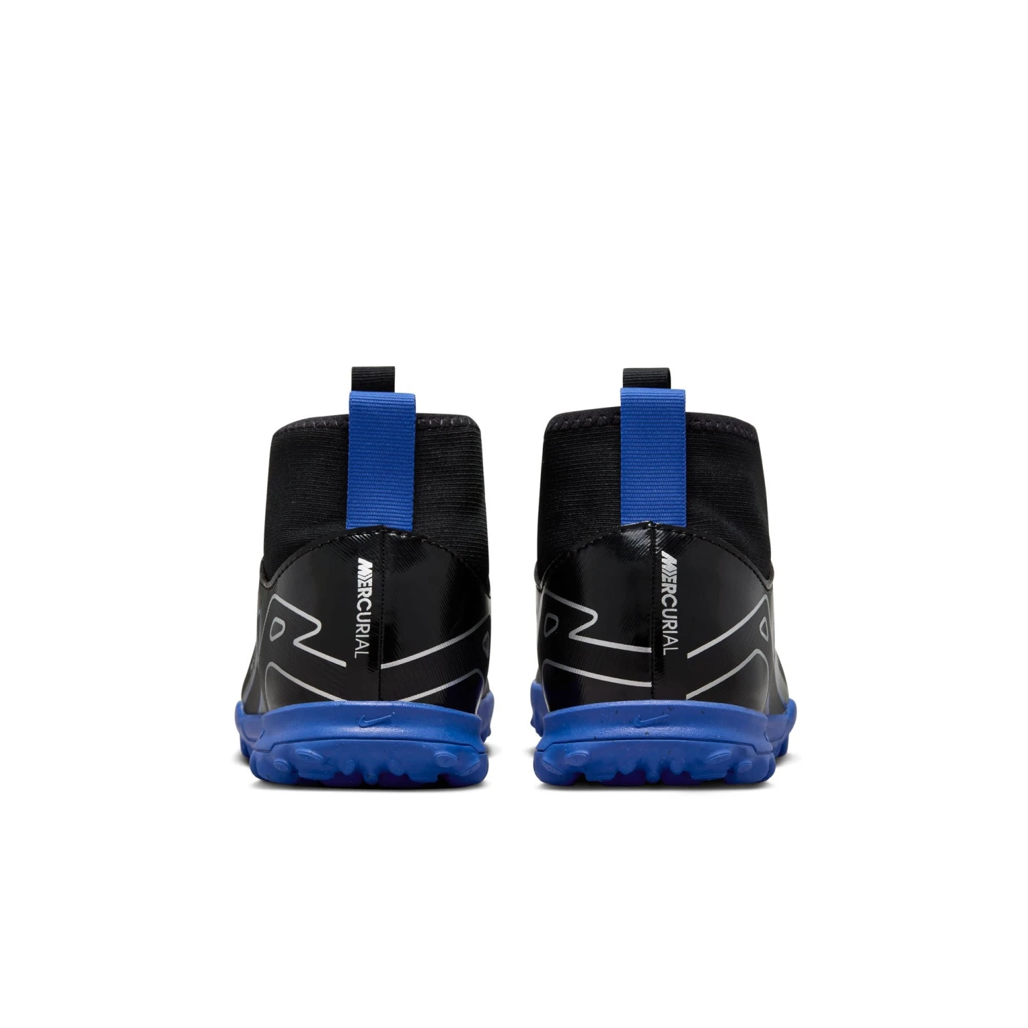 Nike Zoom Mercurial Superfly 9 Academy Turf Jr (Black/Blue) - Image 2