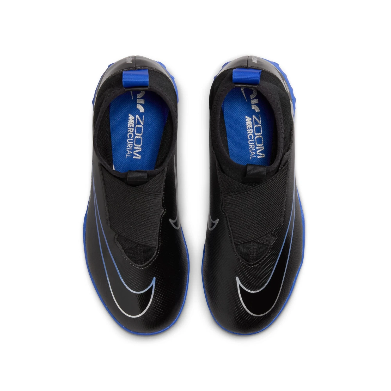 Nike Zoom Mercurial Superfly 9 Academy Turf Jr (Black/Blue) - Image 3