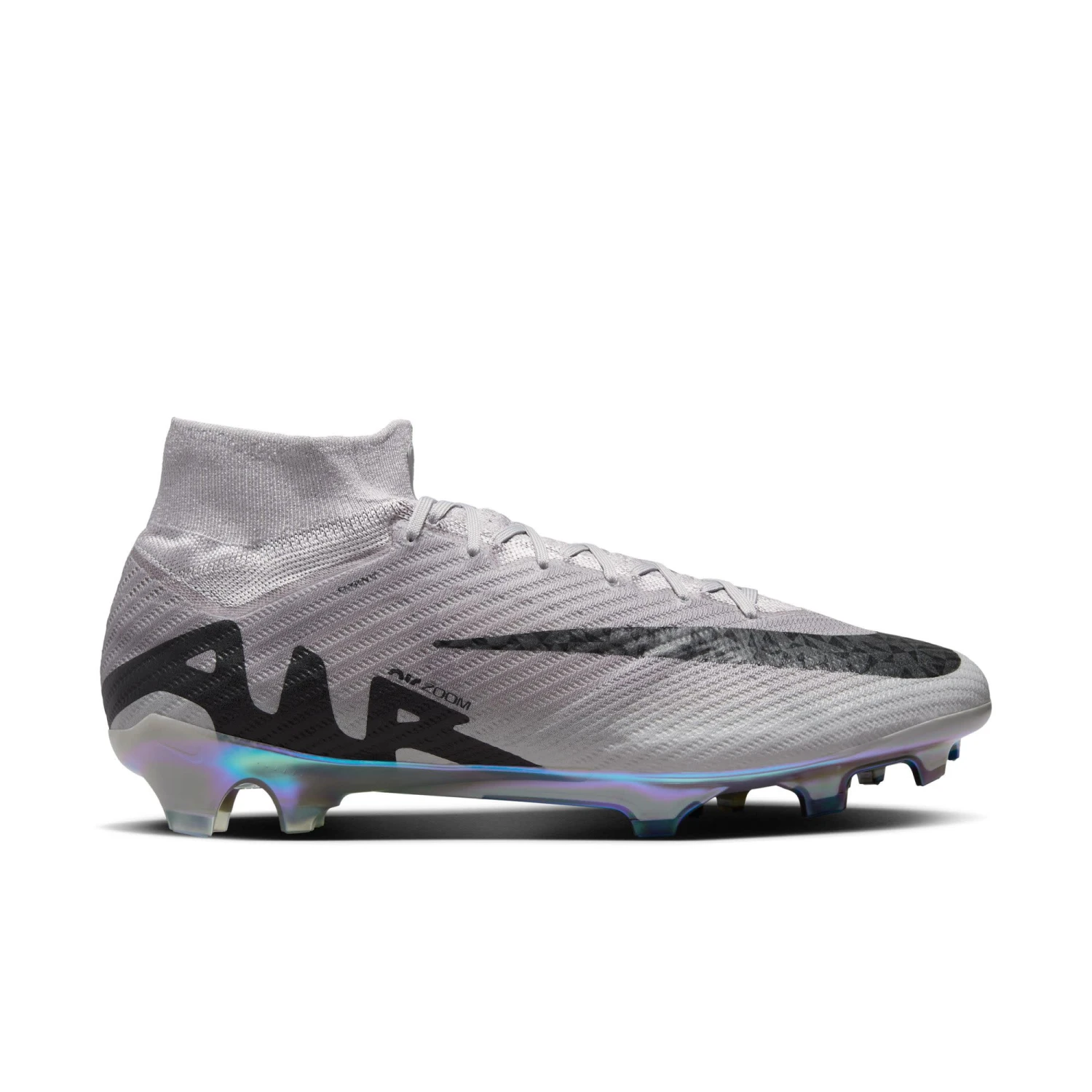 Nike Zoom Mercurial Superfly 9 Elite FG AS (Gray/Black) - Image 5