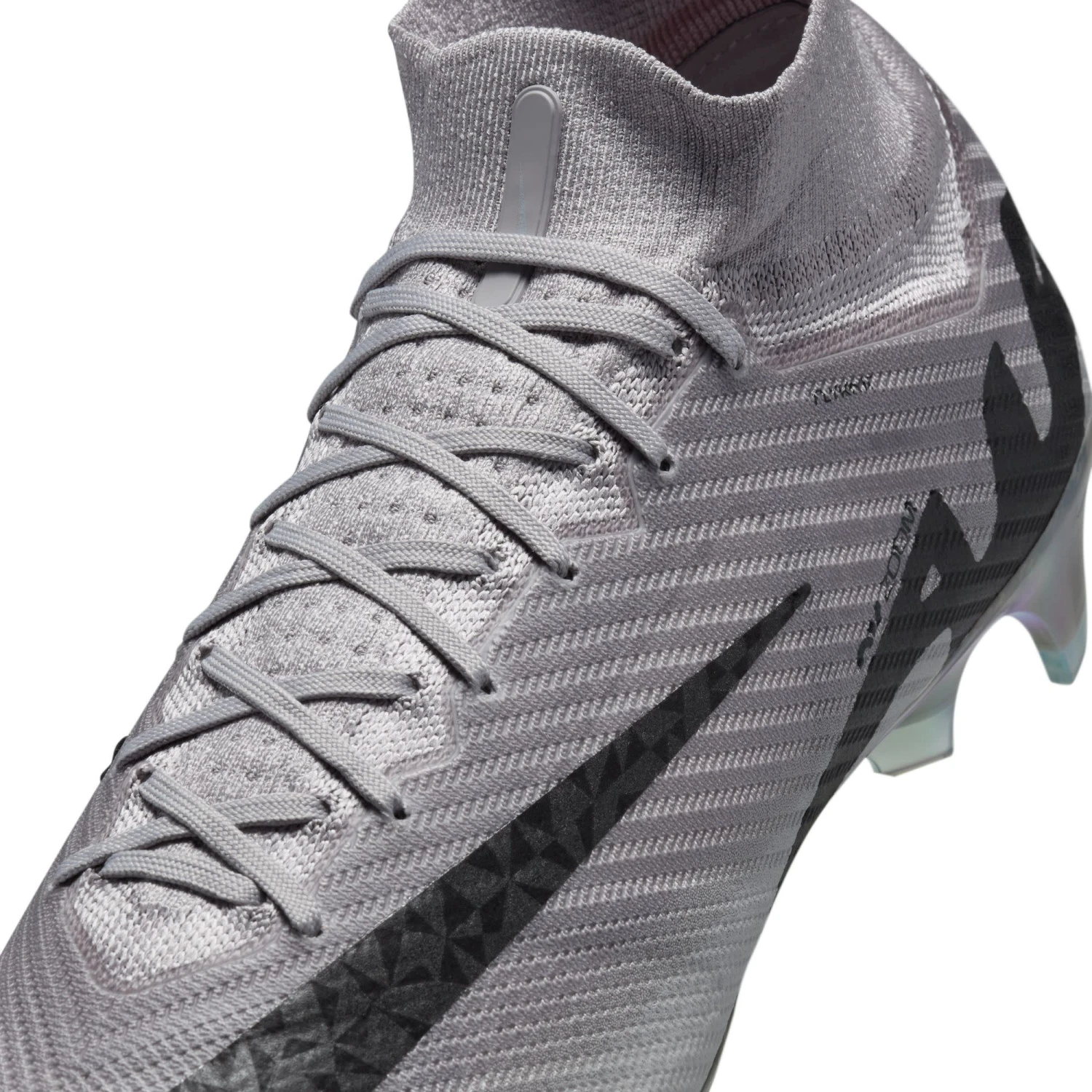 Nike Zoom Mercurial Superfly 9 Elite FG AS (Gray/Black) - Image 8
