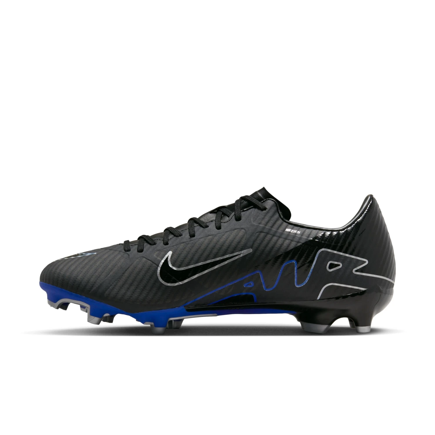 Nike Zoom Mercurial Vapor 15 Academy FG/MG (Black/Blue) - Image 5