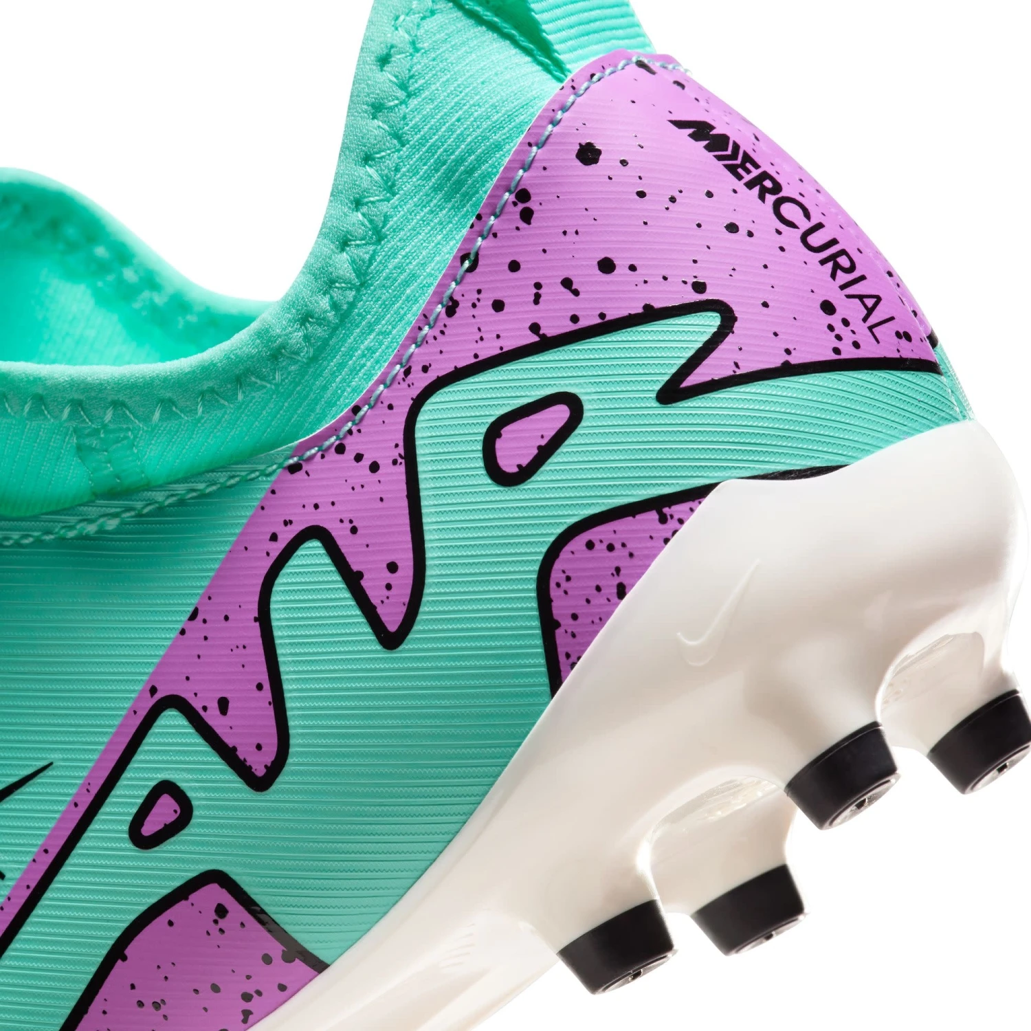 Nike Zoom Mercurial Vapor 15 Academy FG/MG Jr (Teal/Purple) - Image 9