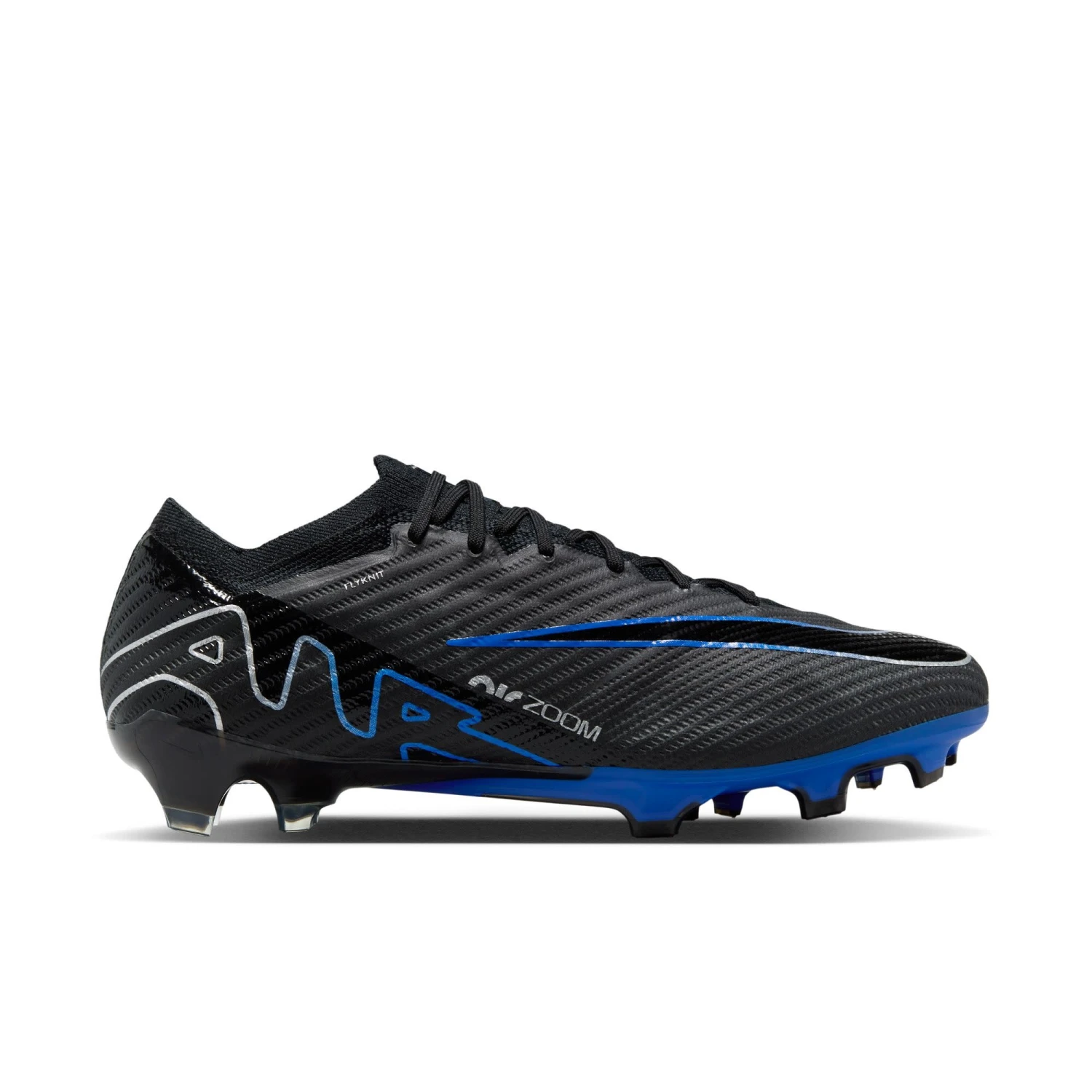 Nike Zoom Mercurial Vapor 15 Elite FG (Black/Blue) - Image 4