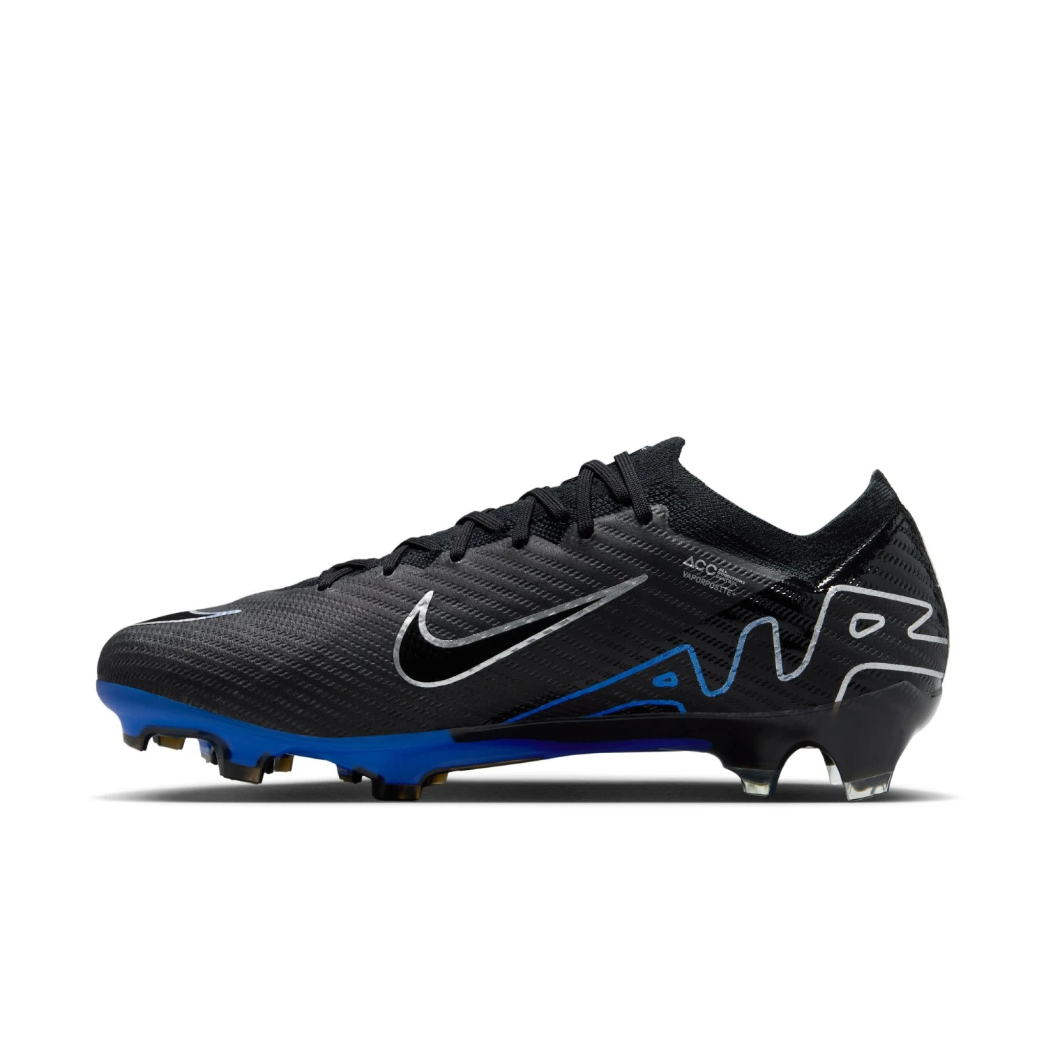 Nike Zoom Mercurial Vapor 15 Elite FG (Black/Blue) - Image 5