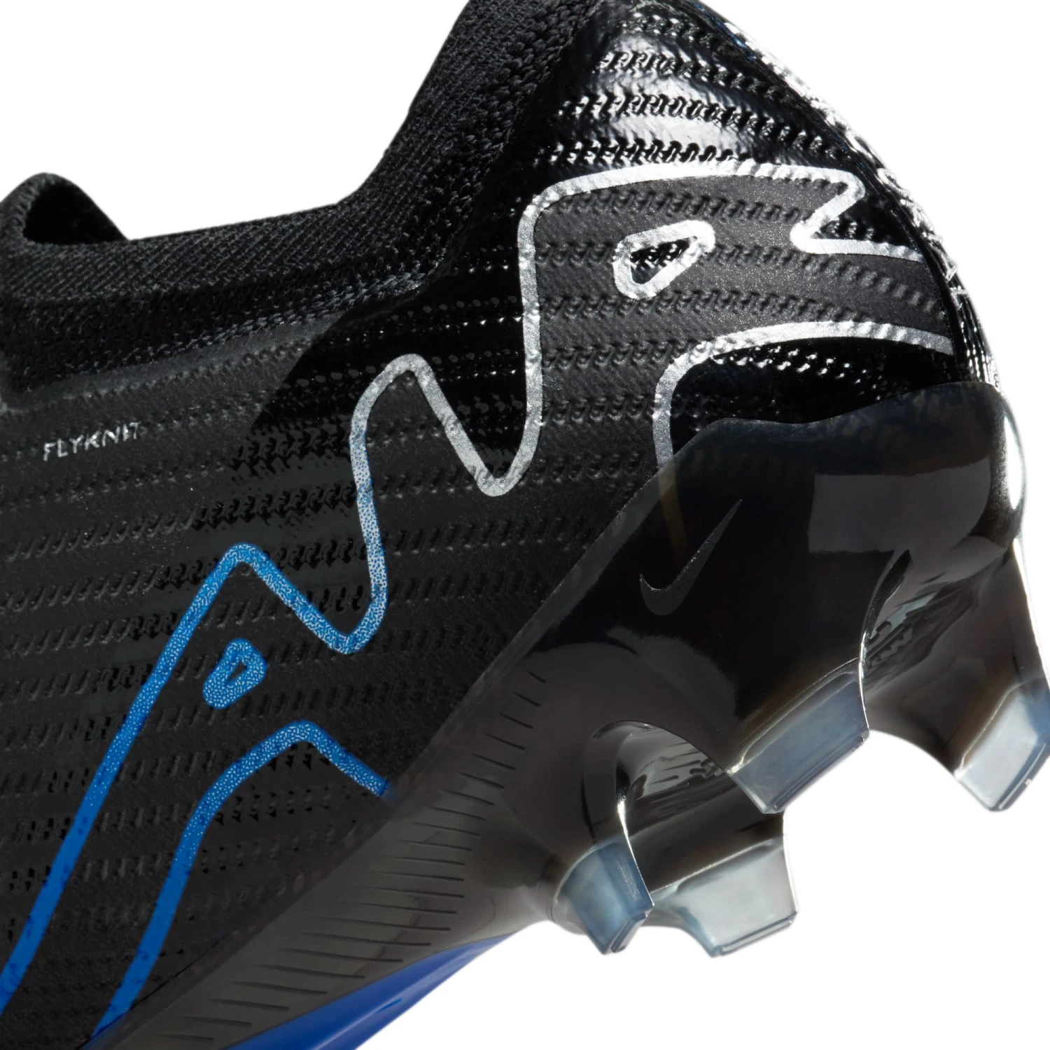 Nike Zoom Mercurial Vapor 15 Elite FG (Black/Blue) - Image 8