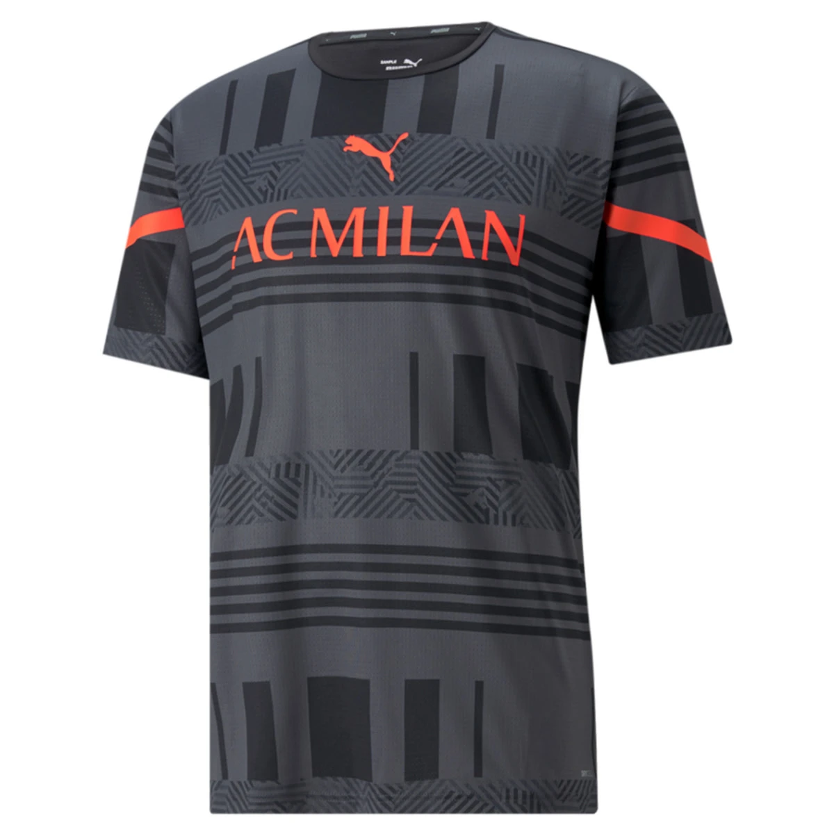PUMA AC Milan 21/22 Prematch Jersey (Black)