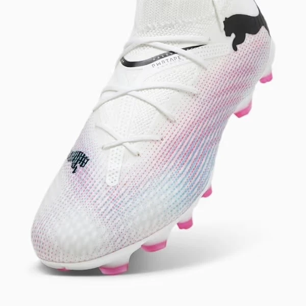 PUMA Future 7 Pro FG/AG (White/Pink/Blue) - Image 5