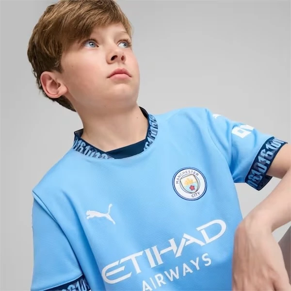 PUMA Manchester City 24/25 Home Jersey Youth (Blue) - Image 3
