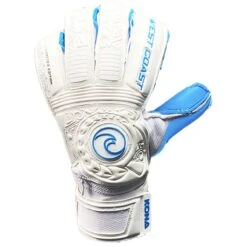 West Coast Kona Pure Cyan Goalie Gloves (White/Aqua)