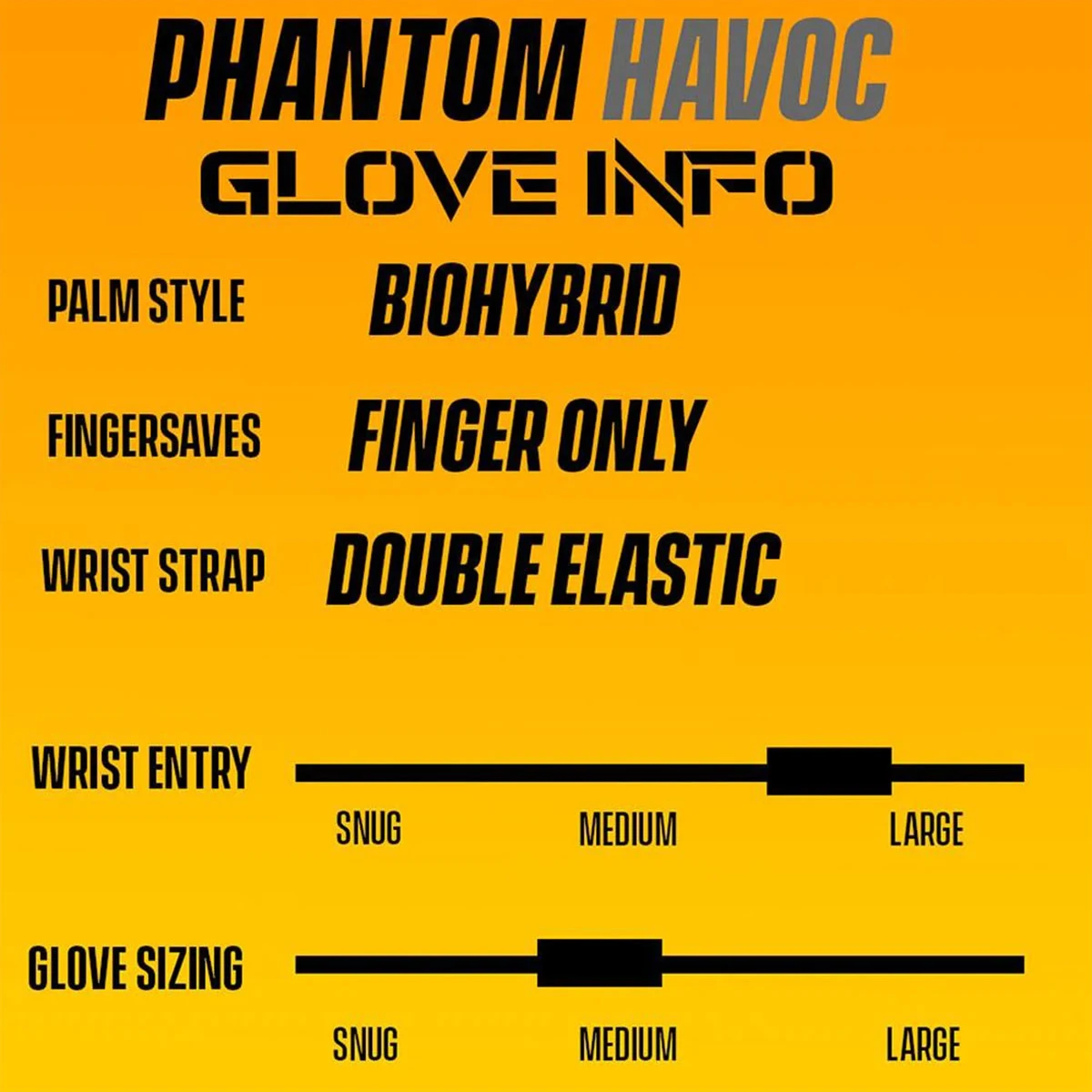 West Coast Phantom Havoc Glove (Black/Orange) - Image 3